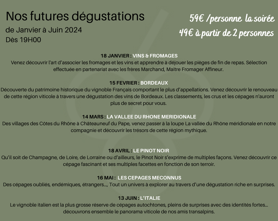 Le programme des soirées &#8220;dégustation&#8221; est disponible ! Thionville